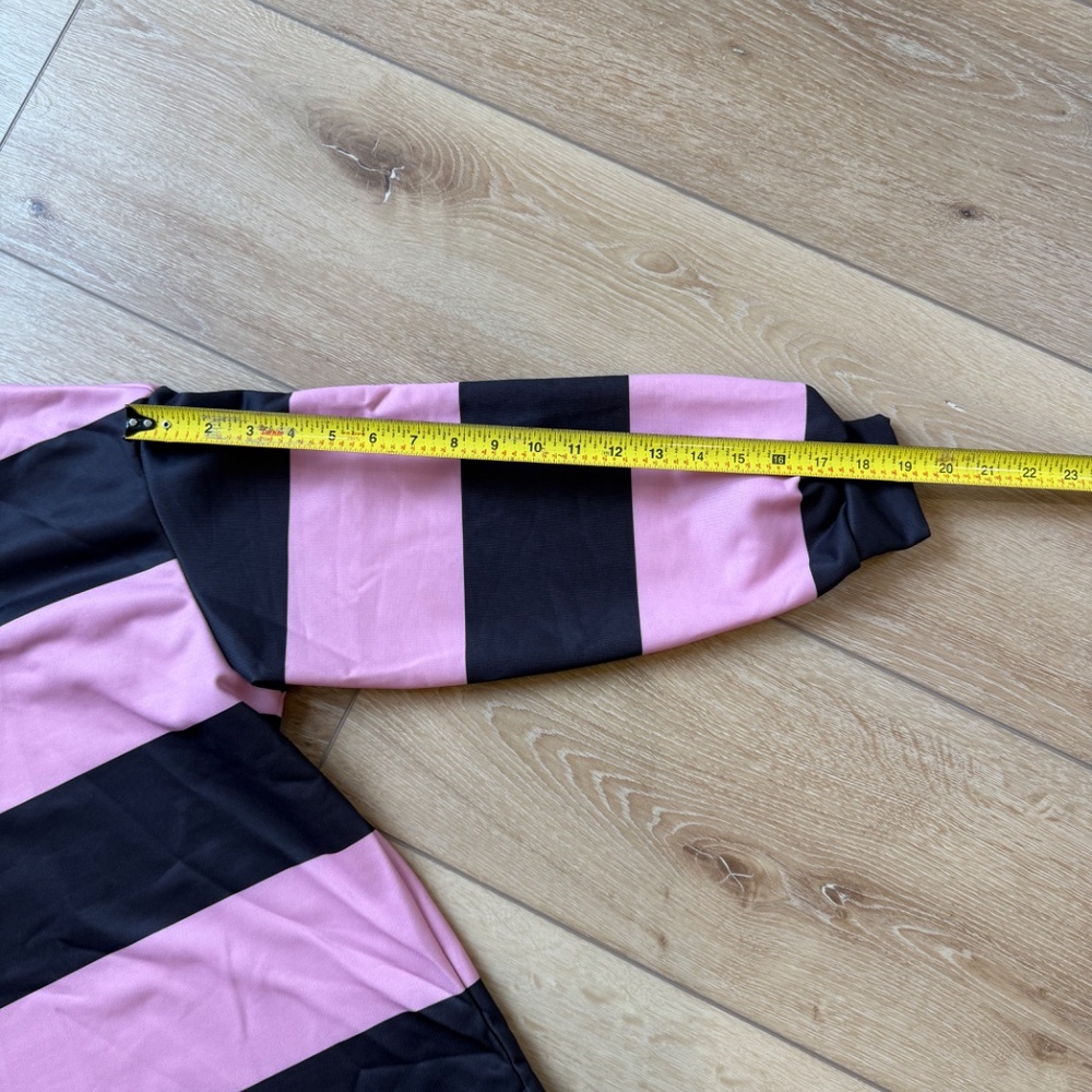 MISSGUIDED Striped Rugby Collared Set with Wide Leg Pants - Picture 11 of 14